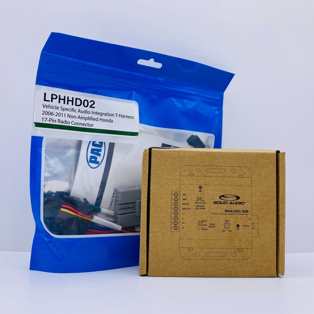 PAC Amplifier Integration Solution for Select 2006-2011 Honda LPHHD02+SHLOC/22