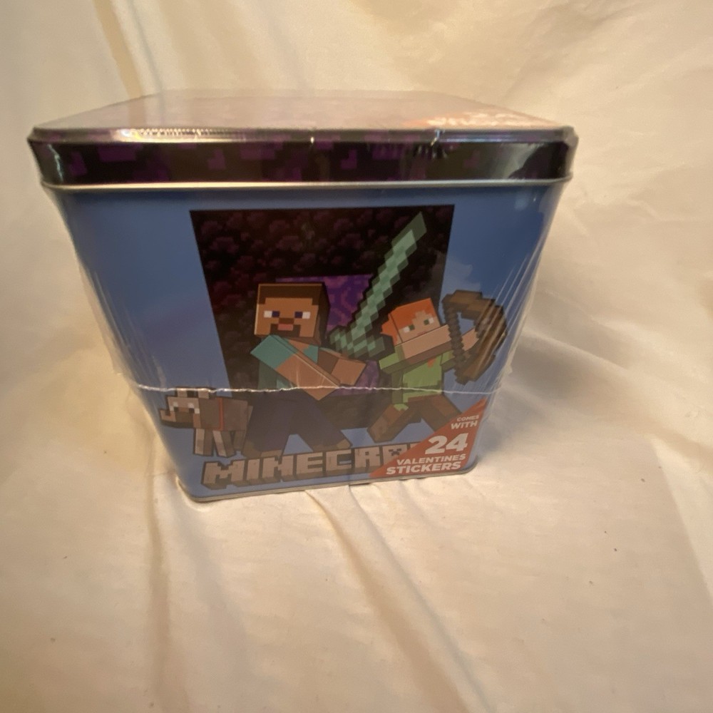 Minecraft Tin Mailbox With 24 Stickers
