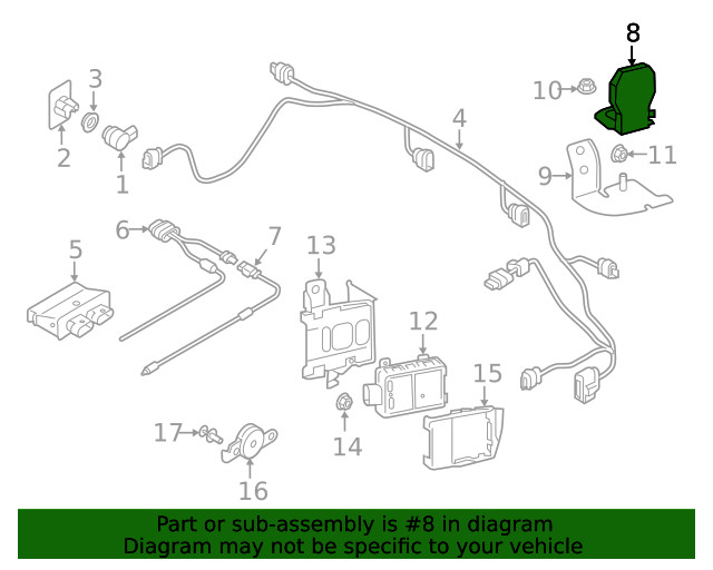 Genuine Audi Antenna 971-035-510-E