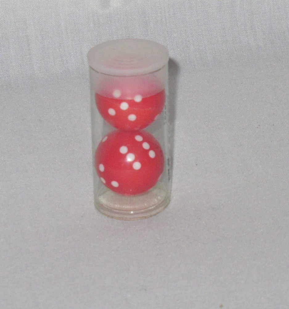 Round Dice. Red.