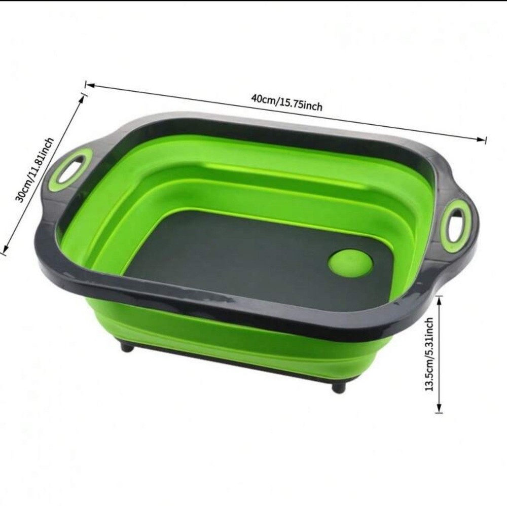 Fodable Cutting Board Built in Water Strainer