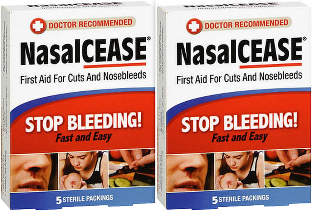 NasalCEASE Nose Bleed & Wound Packings 5 Sterile Packings / Box ( 2 boxes ) ^^