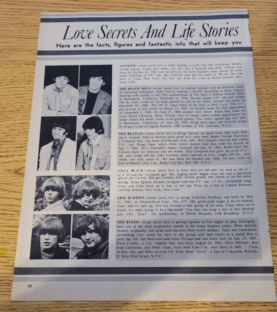 (30) The Beatles Clippings AND (2) Pinups