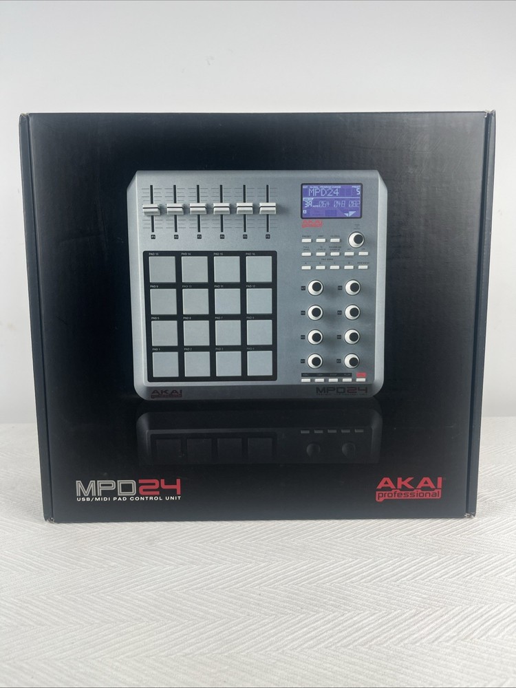Akai Professional MPD24 Display USB MIDI Pad Controller No AC Adapter (untested)