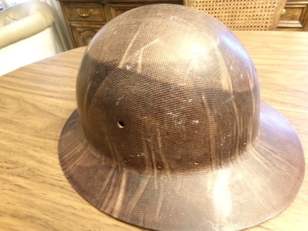 Vintage Army Hard Hat Helmet