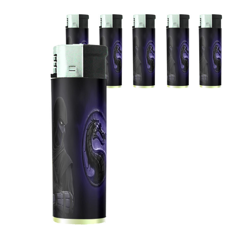 Ninja D9 Set of 5 Electronic Butane Lighter