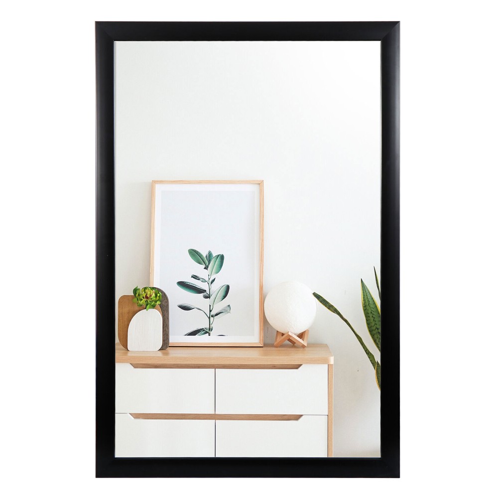 24''×36'' Wall-Mounted Bathroom Mirror Rectangular Make Up Mirror Bedroom Home