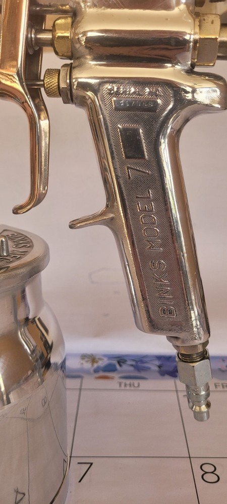 Binks Model 7 Spray Gun w/ Stainless Paint Cup.