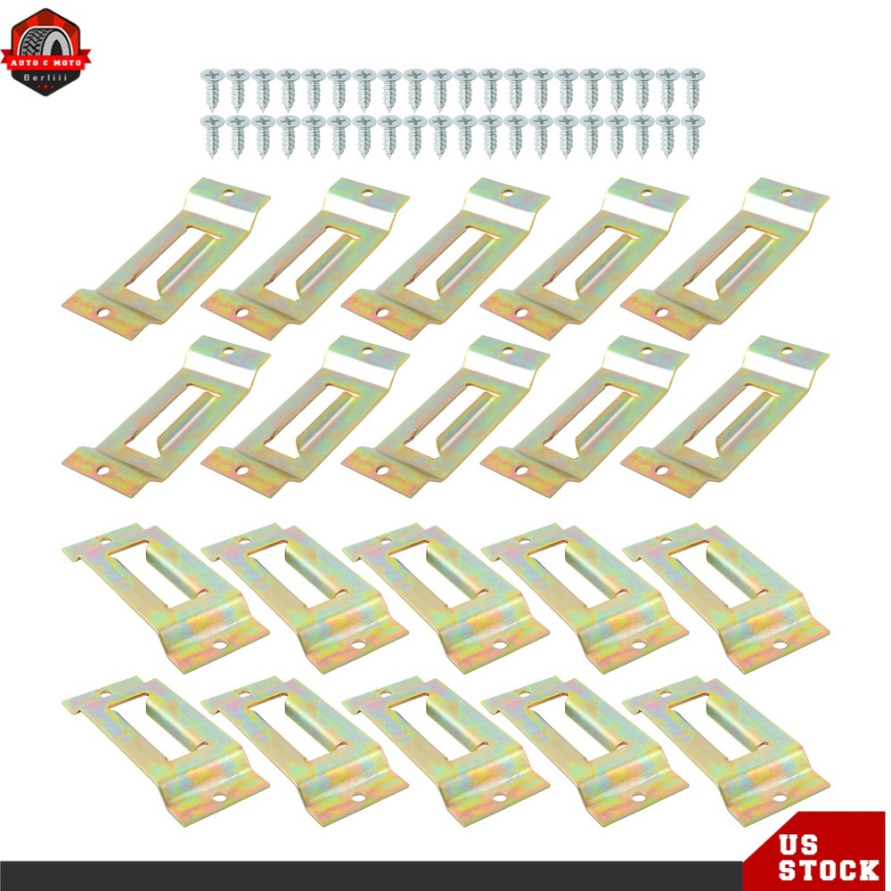 20 Pack E Track Tie Down Rail Single Slots For Trailers Trucks Galvanized Secure