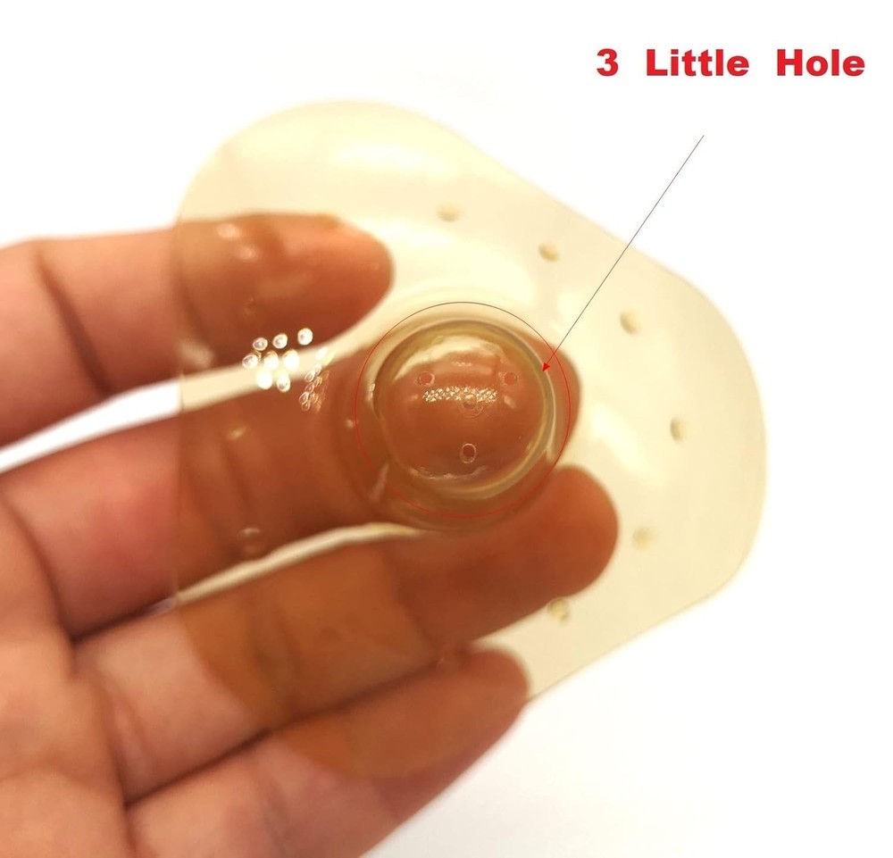 Silicone Nipple Shields - Breastfeeding Support for Newborns - 1 Pair