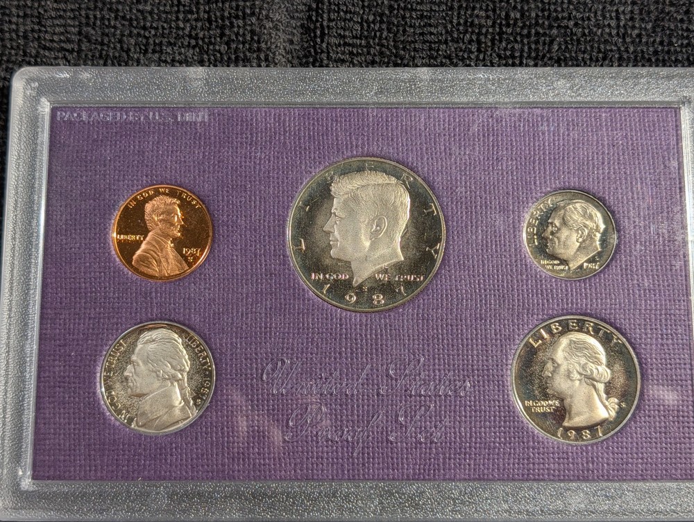 1987 US Proof set OGP COA