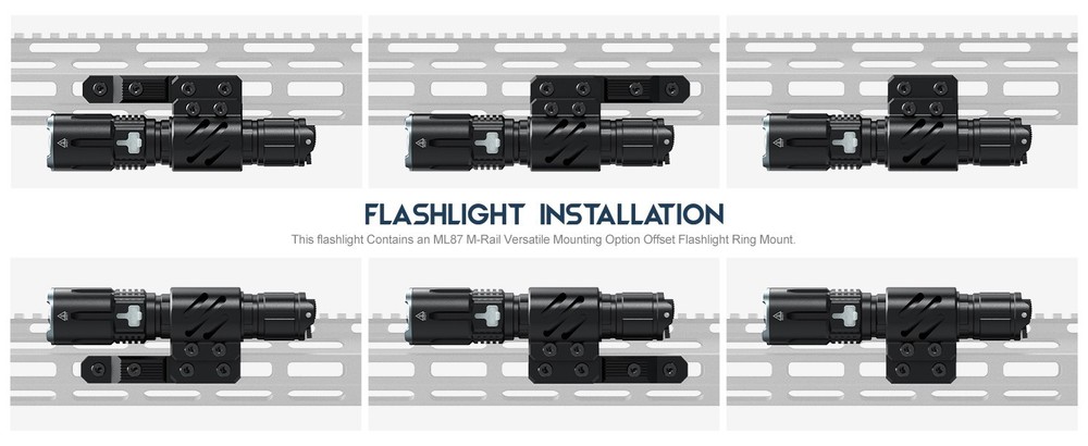 Feyachi FL26 2000 Lumens M-lock Tactical Flashlight