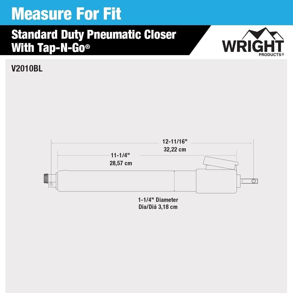 Wright Products EZ-Hold Dual Closer System with Hold Open Feature – Fits Medi...