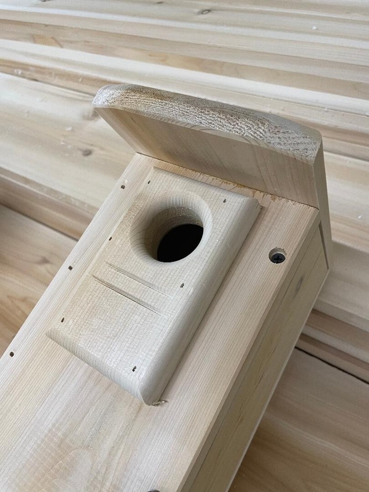 (4) white cedar Bluebird nesting box Kits