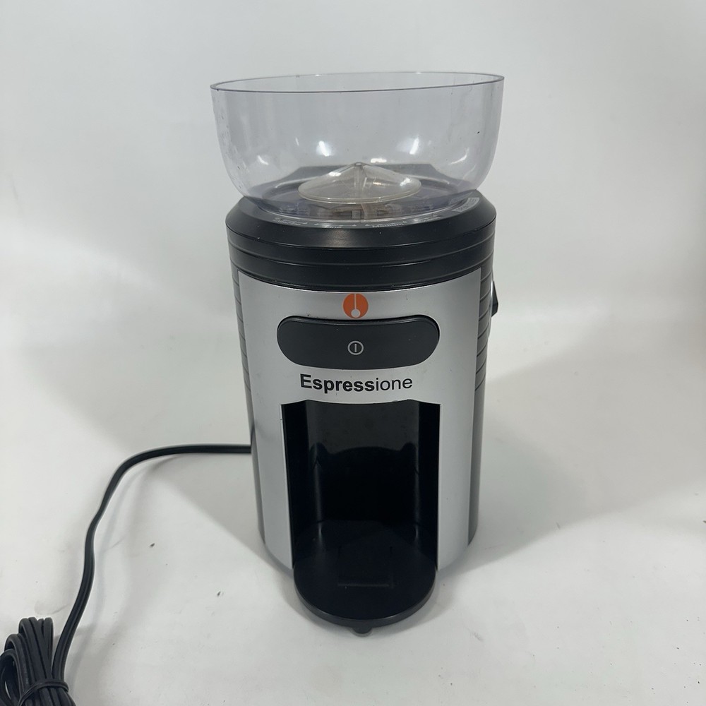 Espressione Professione Conical Burr Coffee Grinder Black/Silver MEC5198 Works
