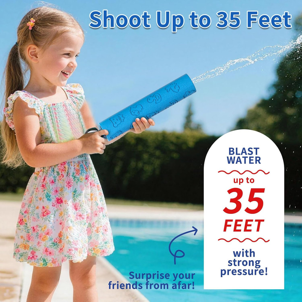 Squirt Guns for Kids 6-Pack – Multicolor Water Blasters