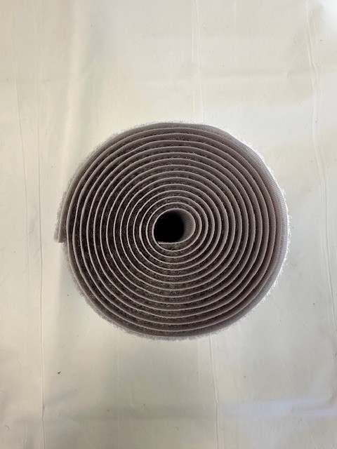 4" loop smokey gray, 2 yards