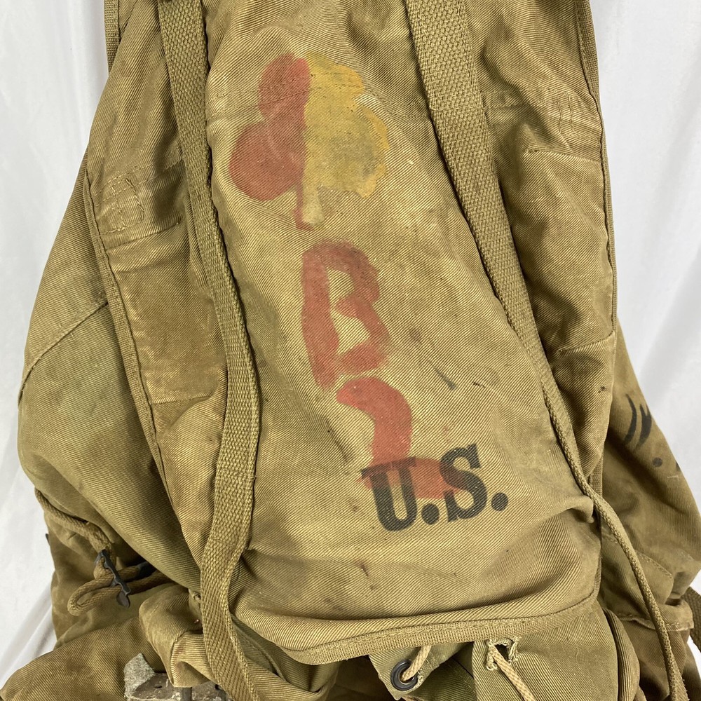 Named WWII Mountain Framed Backpack Rucsack Dated 1942