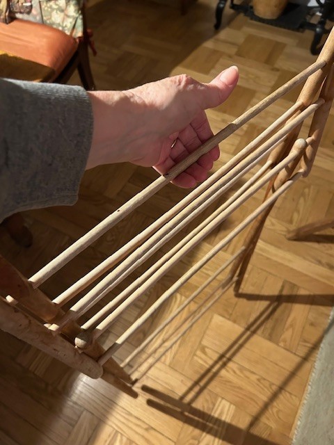 Antique/Vtg Wooden Folding Drying Rack