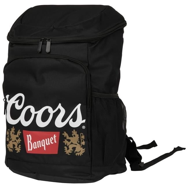 Coors Banquet Logo Cooler Backpack, Black