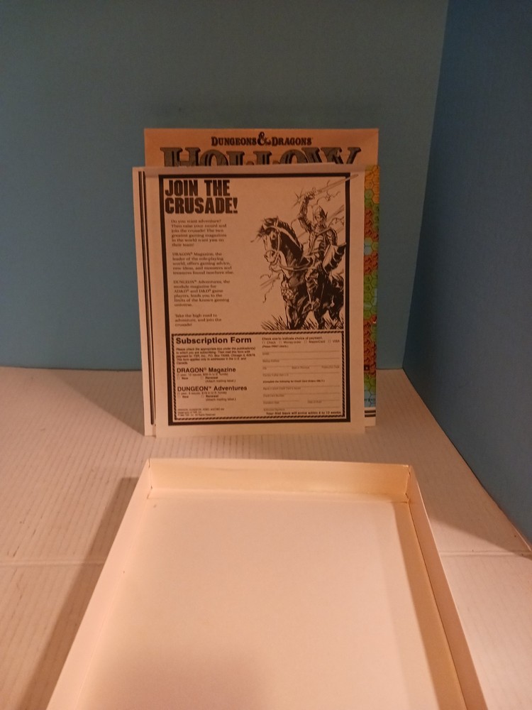 Dungeons and Dragons- Hollow World campaign set. Incomplete