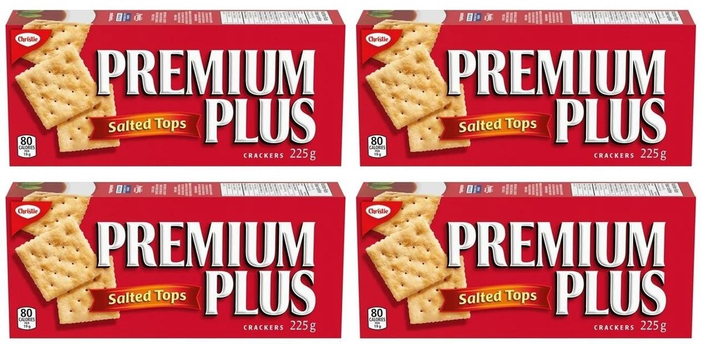 Premium Plus Salted Tops Crackers, 225g (4 Pack)