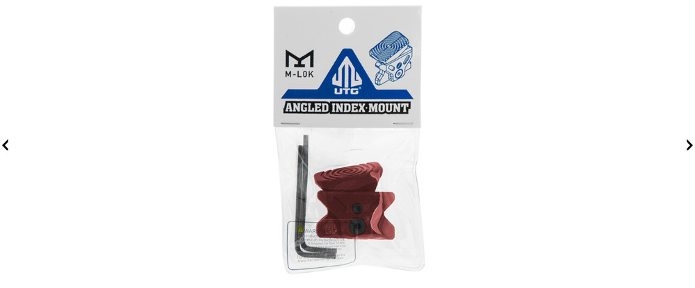 Leapers UTG Angled Index Thumb Mount - M-LOK - Red
