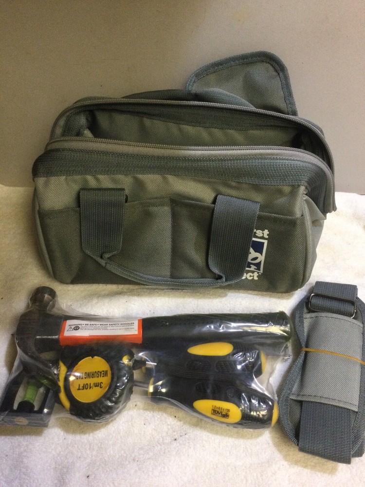 woodcraft Canvas tool bag and tools New