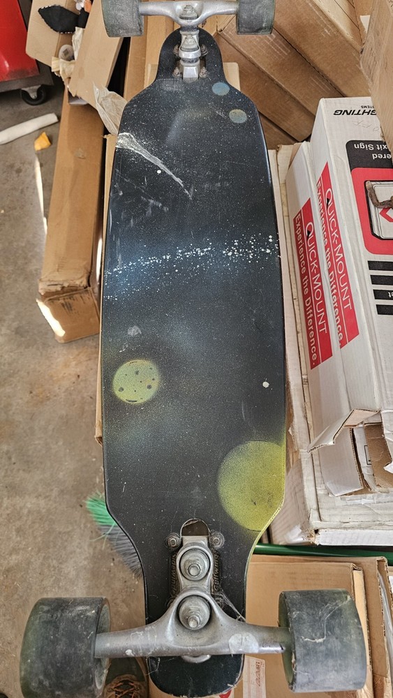 Sector 9 Longboard space paint with gull wing trucks