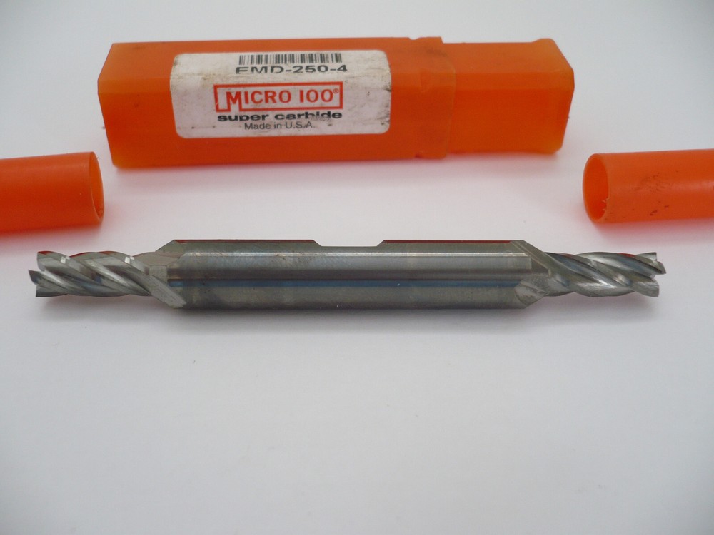 Micro 100 Double End Super Carbide EMD-250-4 145R in Case