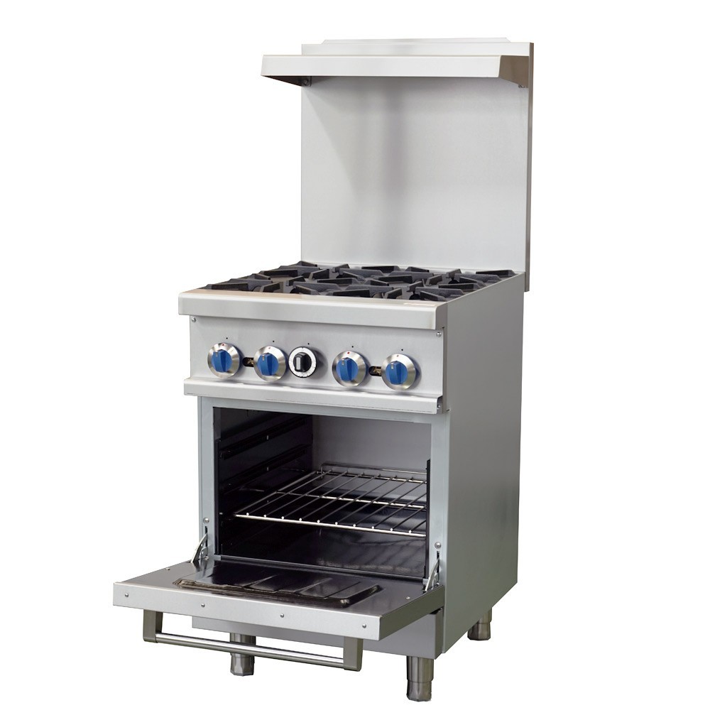 24" Range - 4 top burners and 1 standard oven