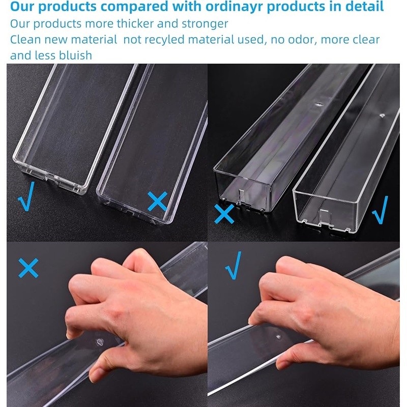 7 Tier Nail Polish Organizer Clear Easy Install Multi Purpose Storage Holder New