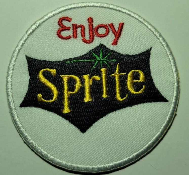 Sprite embroidered patch (iron on)