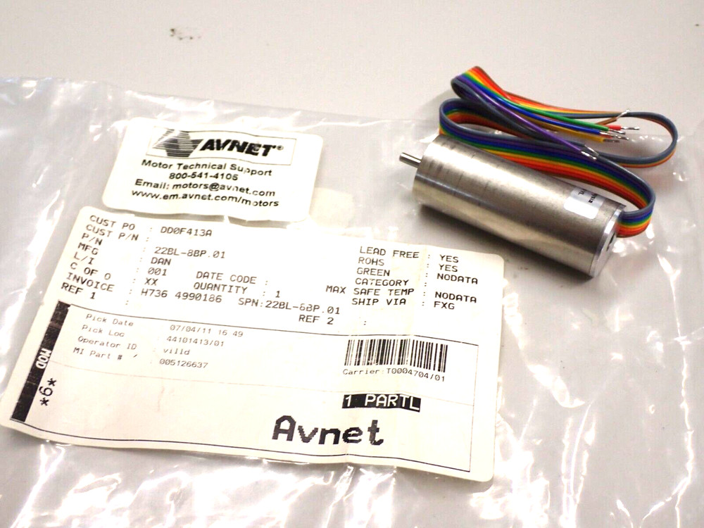 22BL-8BP AVNET MOTOR NEW