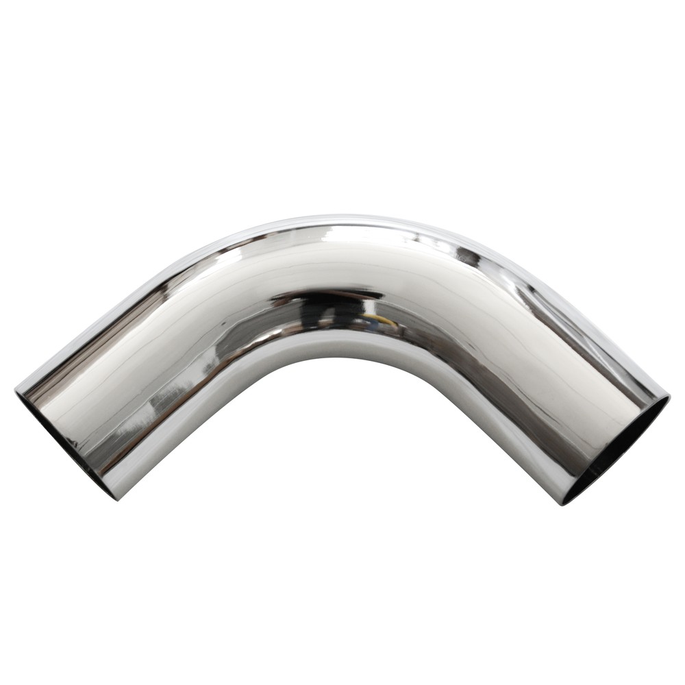 BOZZ 4" OD/OD Chrome 90° Elbow