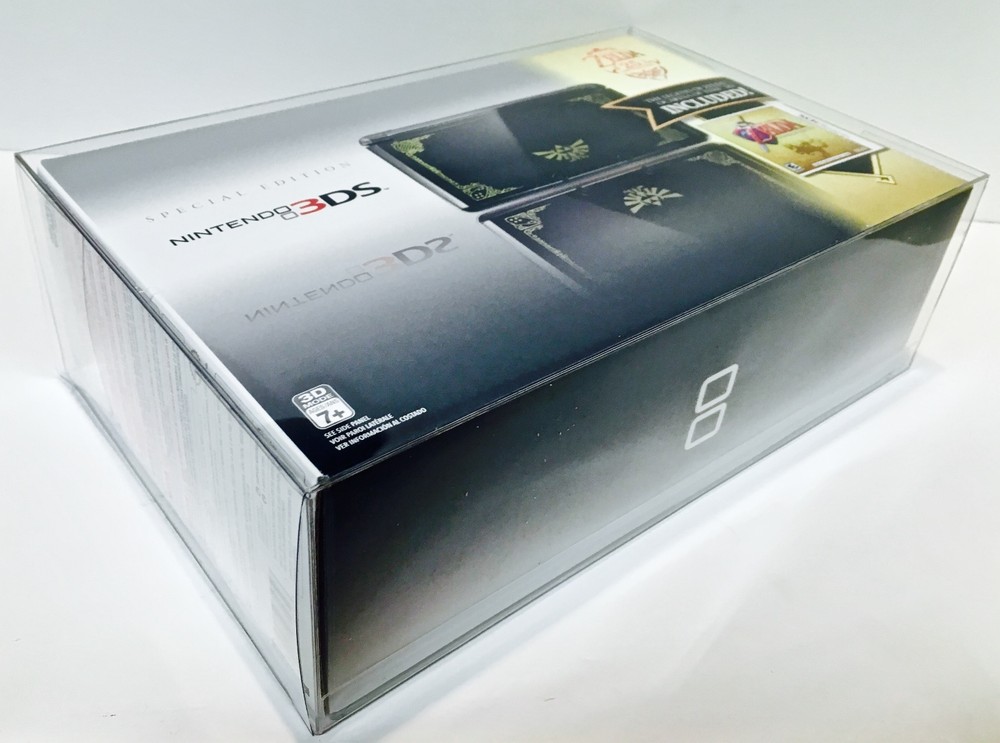 1 Clear Box Protector ZELDA 25th Anniversary NINTENDO 3DS NTSC ONLY Console Box