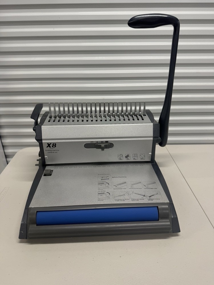 Klaico X-8 2 In 1 Binding Machine Comb and Coil Binder Machine