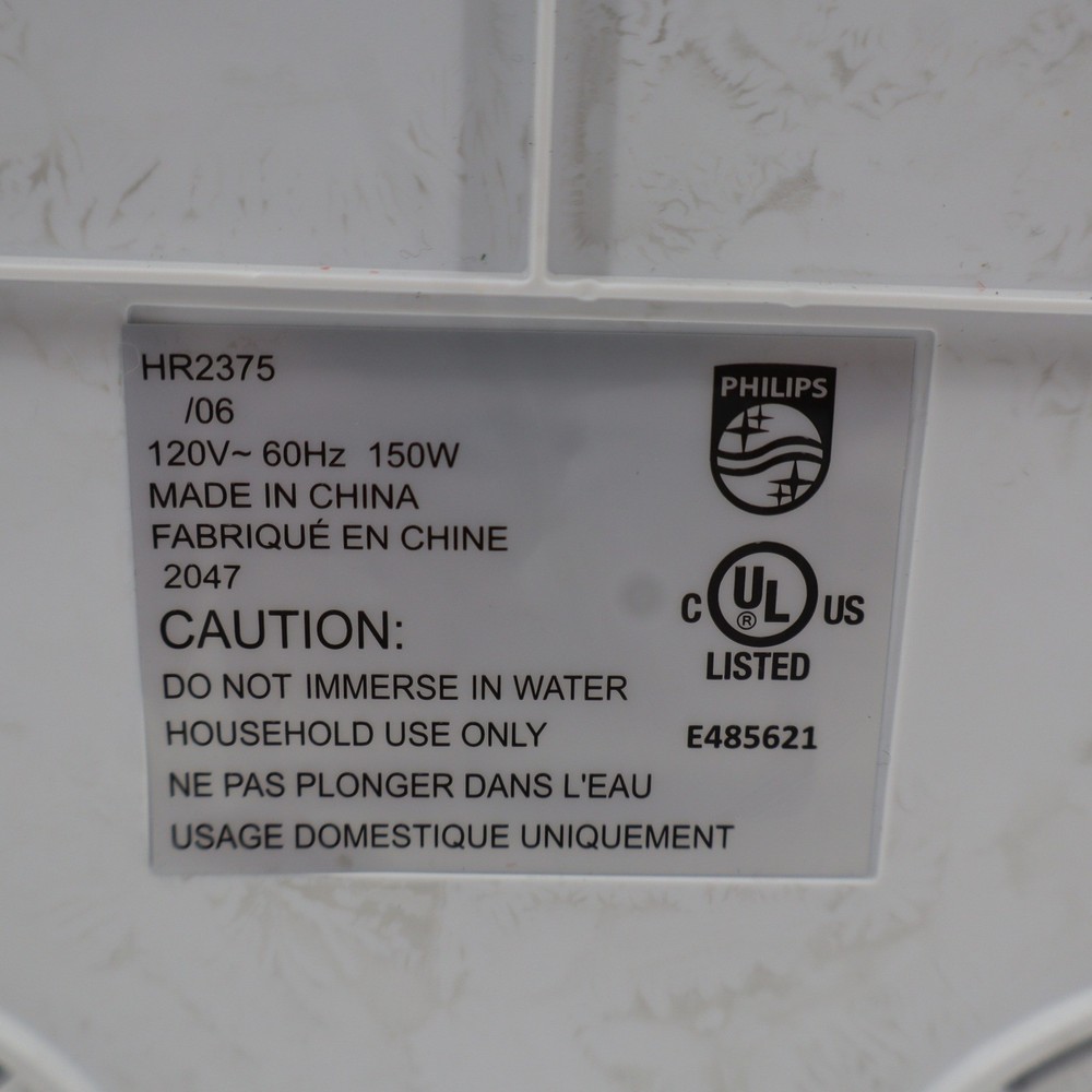 Philips Pasta Maker HR2375/06 White Silver Automatic Noodle Machine 4 Discs