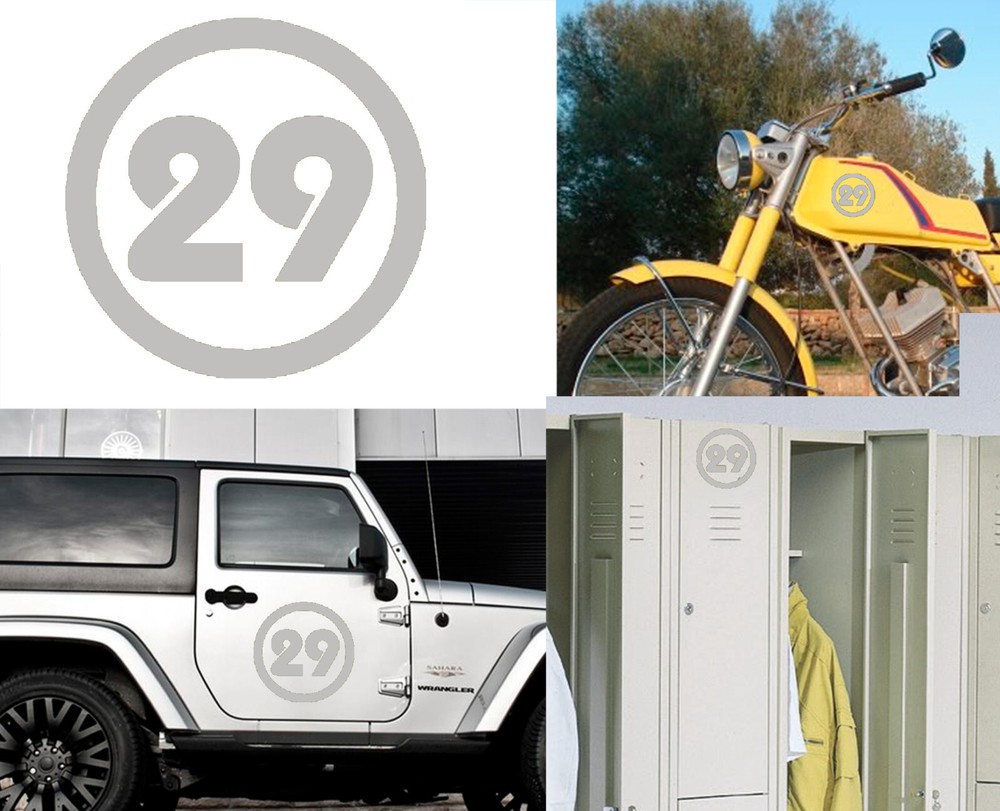 Number 29, Sticker Vinyl Version v2c