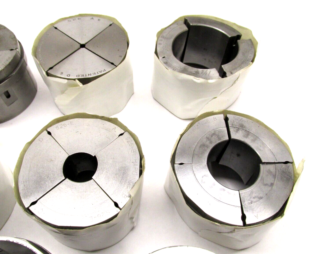 11 ASSORTED HARDINGE S26 EMERGENCY COLLET PAD SETS