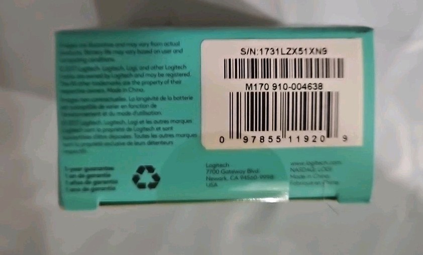 Logitech M170 Wireless Mouse - Blue