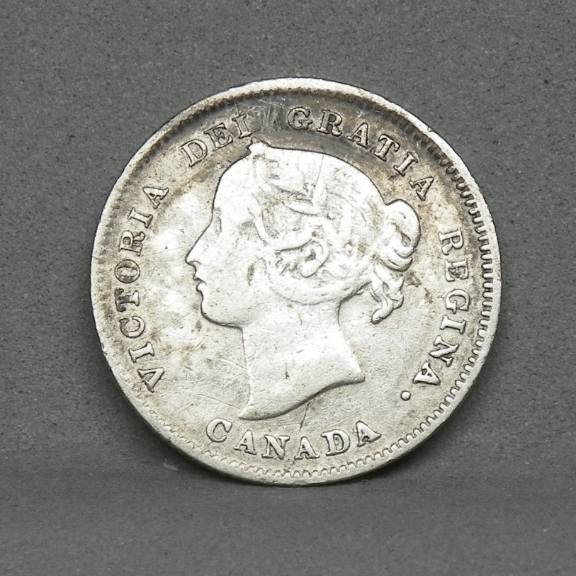 1896 CANADA 5 Cents, Fine