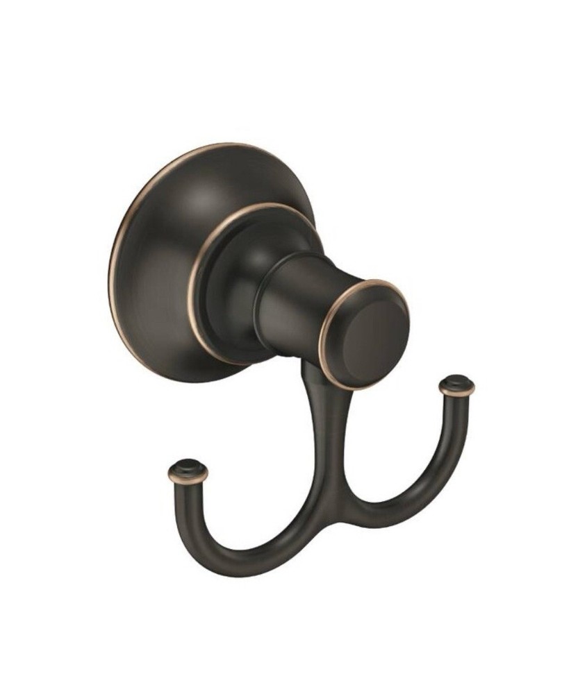 Moen Ashville DN7903BRB Double Robe Hook in Mediterranean Bronze