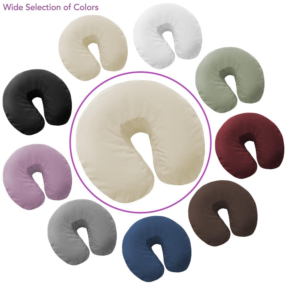 4-Pack Premium Microfiber Cradle Covers - Ultra Soft Fitted Massage Table Cra...