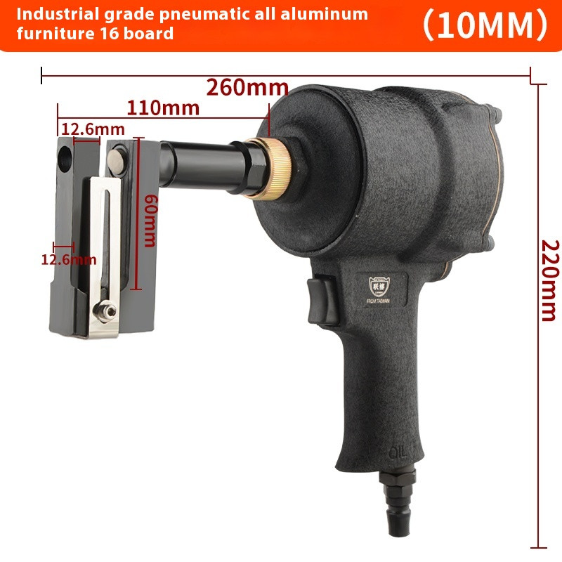 Pneumatic Hole Punching Gun for Doors and Windows, Angle Code Punching Gun