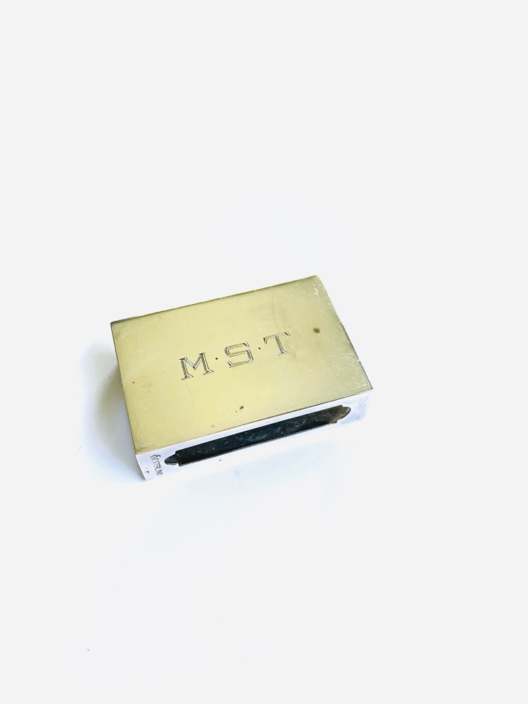 Vintage Sterling Silver Match Box Case by Watrous
