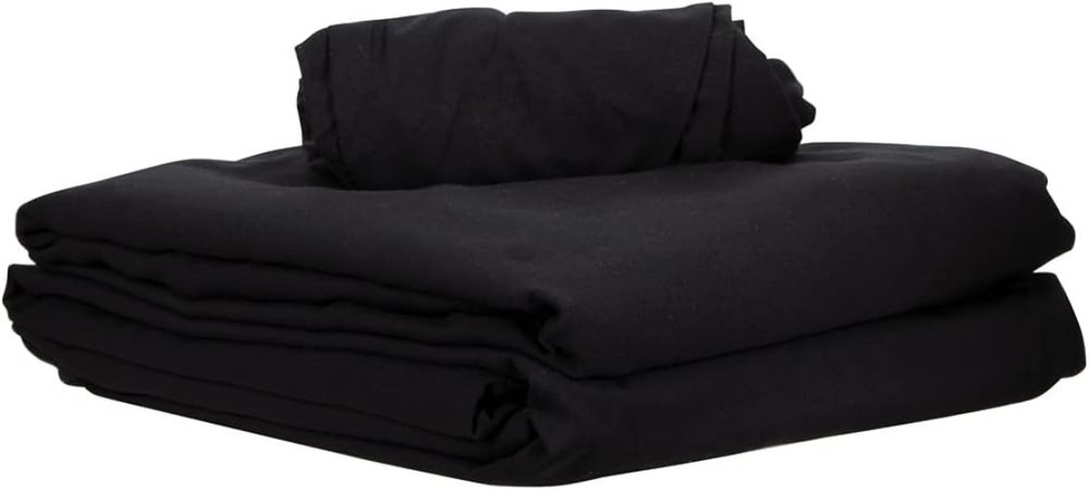 Professional 3-Piece Ultra-Light Massage Sheet Set - Black Microfiber Elegance