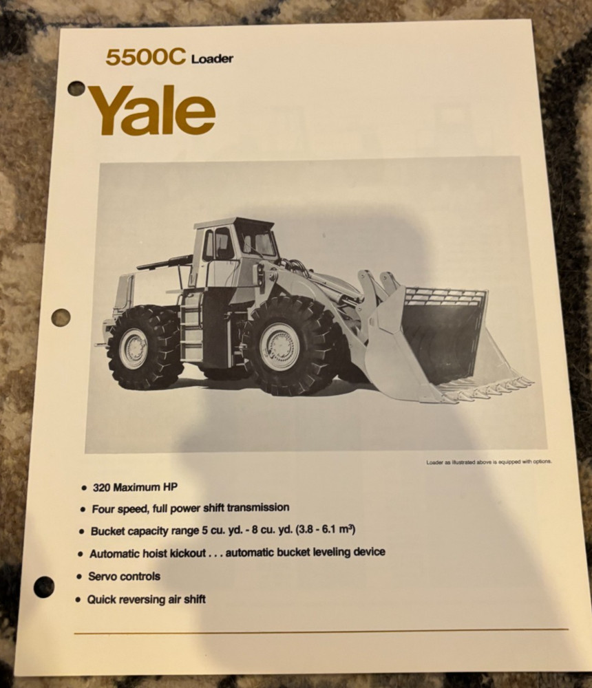 Yale 5500C Wheel Loader Brochure AMIL25