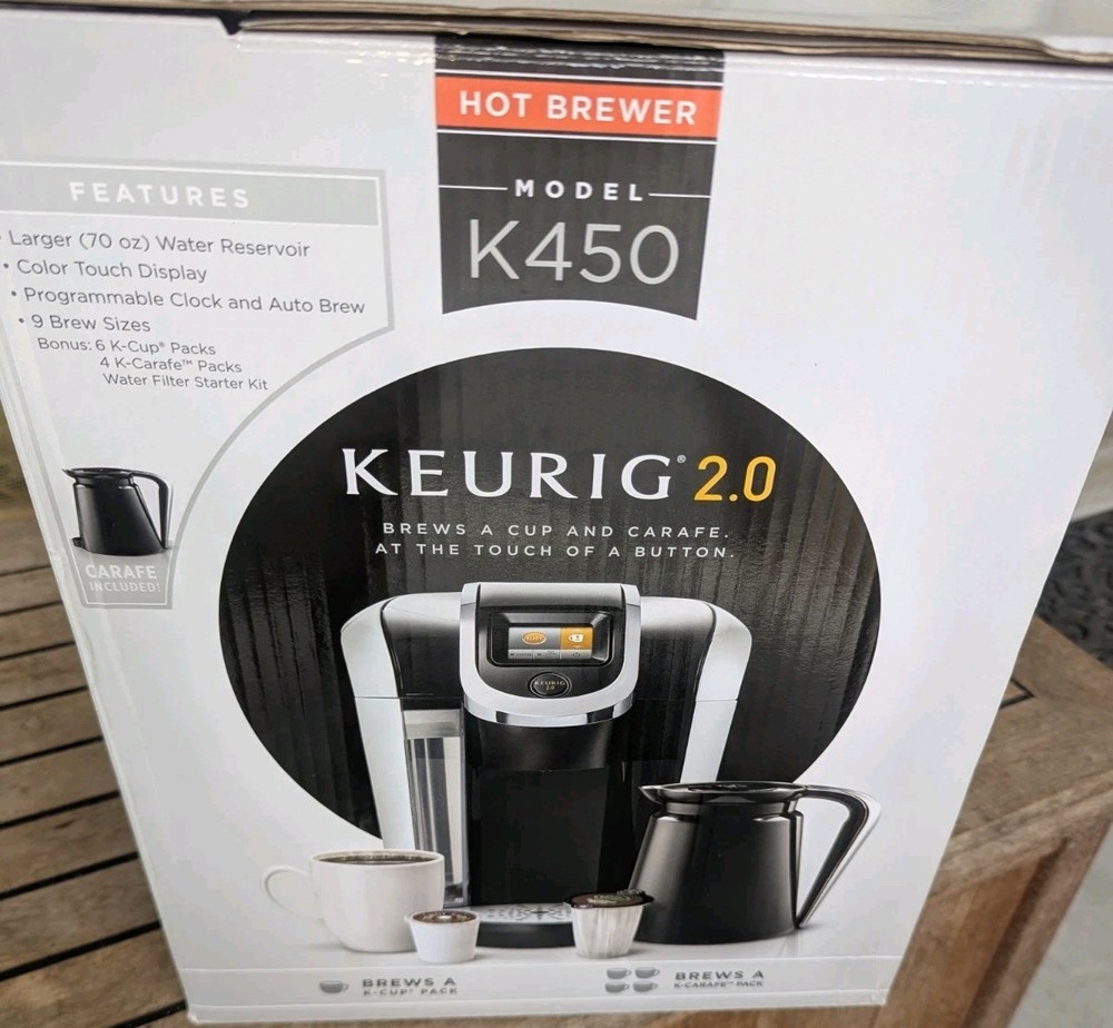Keurig 2.0 K450 Coffee Brewing System Coffee Machine Silver