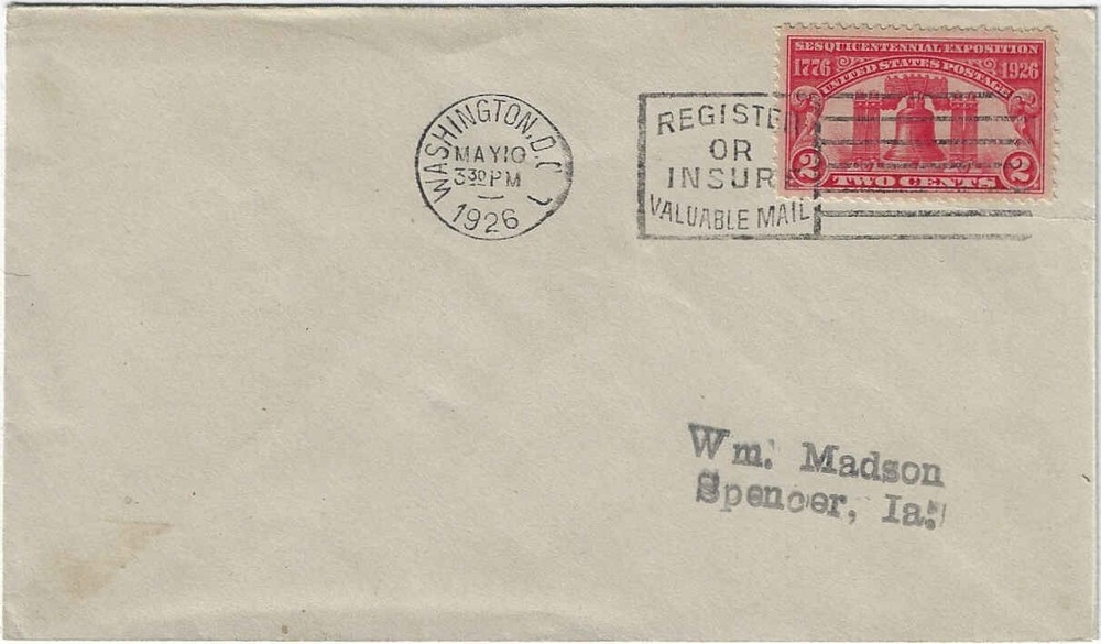FDC    # 627      05/10/26  -- to Madsen